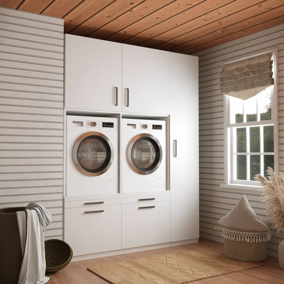 Wasmachine Kast Barcelona – Pure Wit