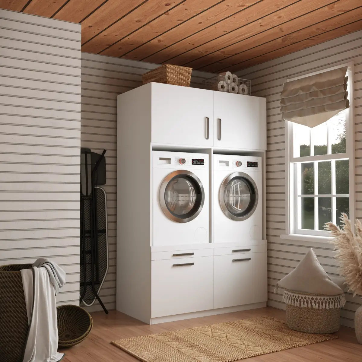 Wasmachine Kast Brugge – Pure Wit