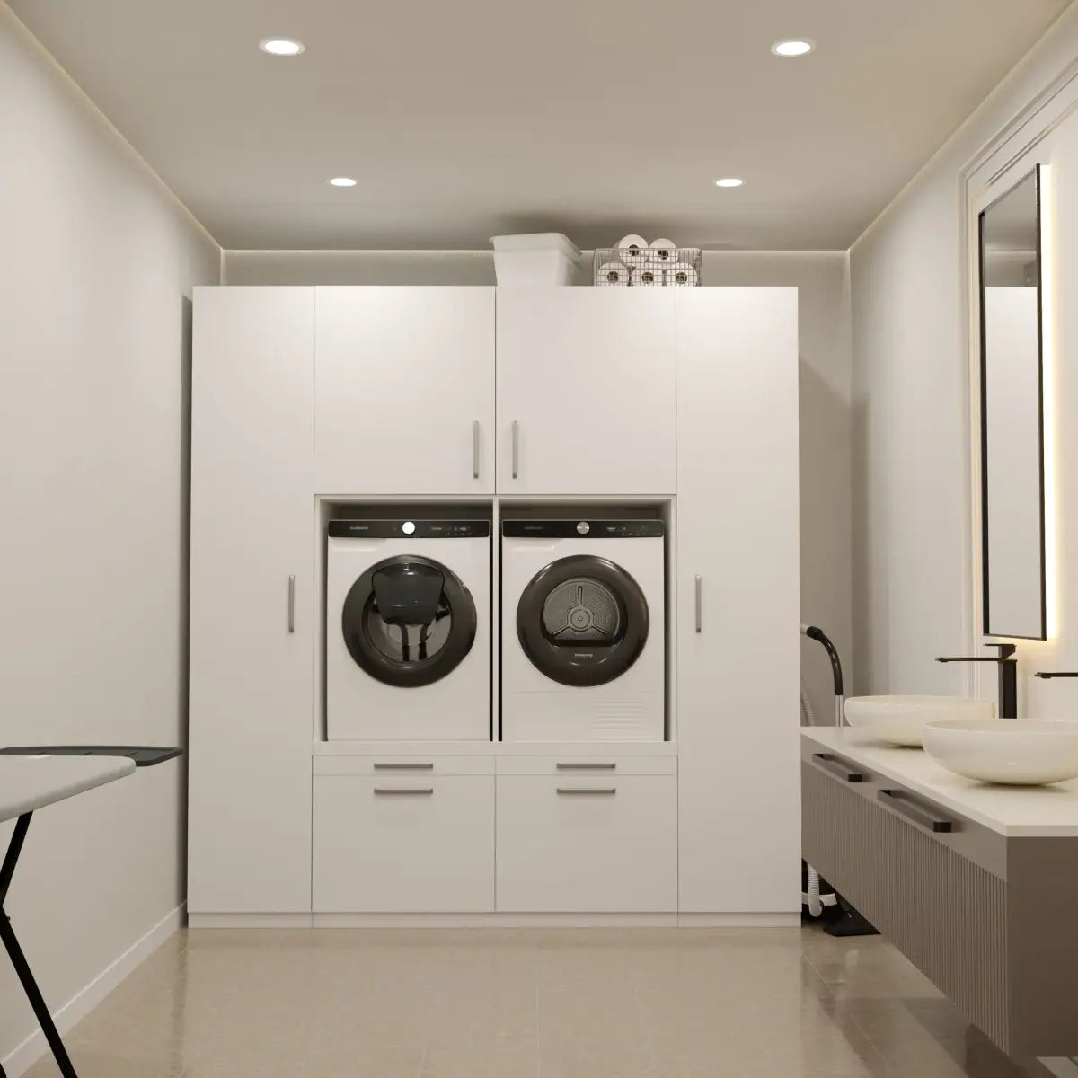 Wasmachine Kast Copenhagen – Pure Wit