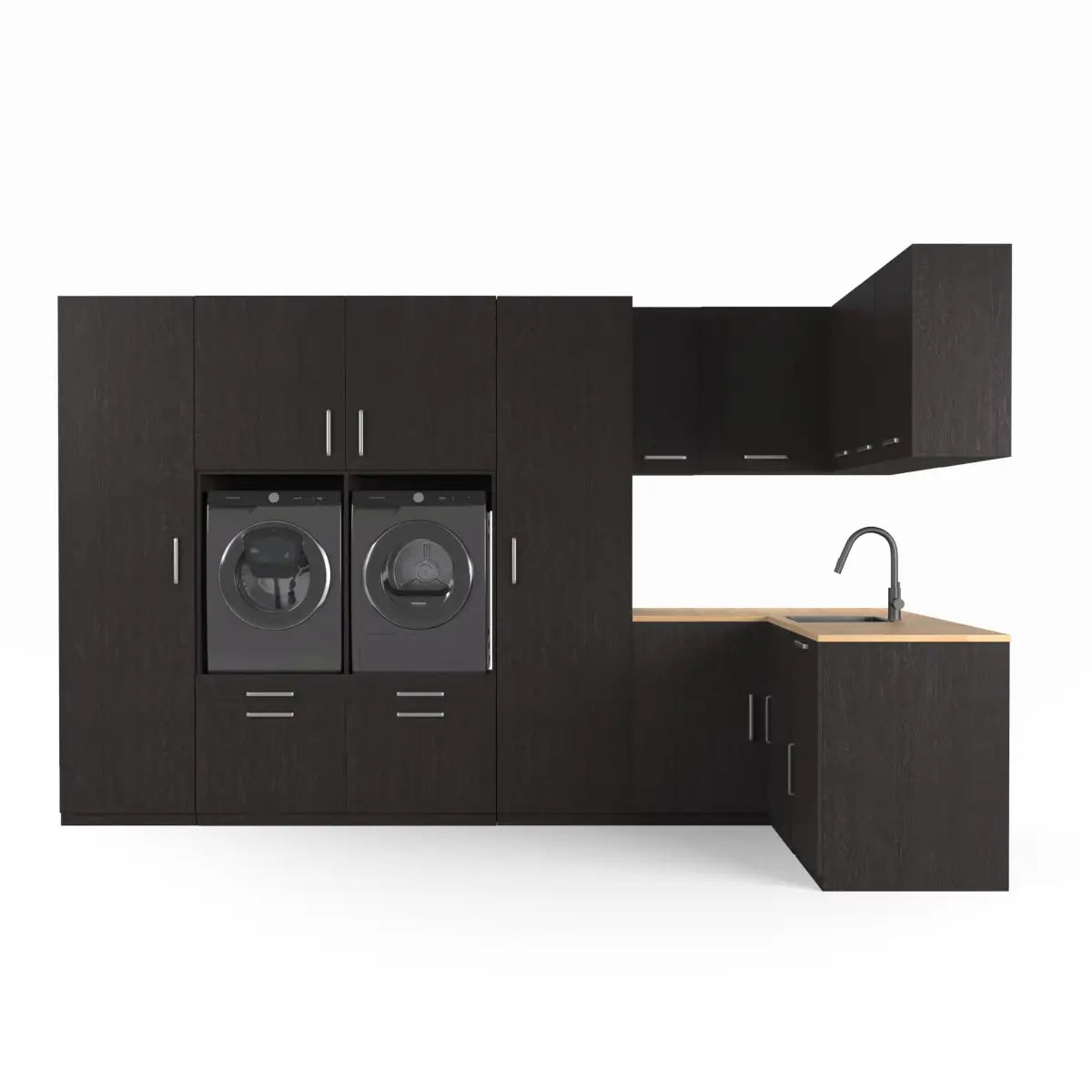 Wasmachine Kast Dubai – Ébène Zwart