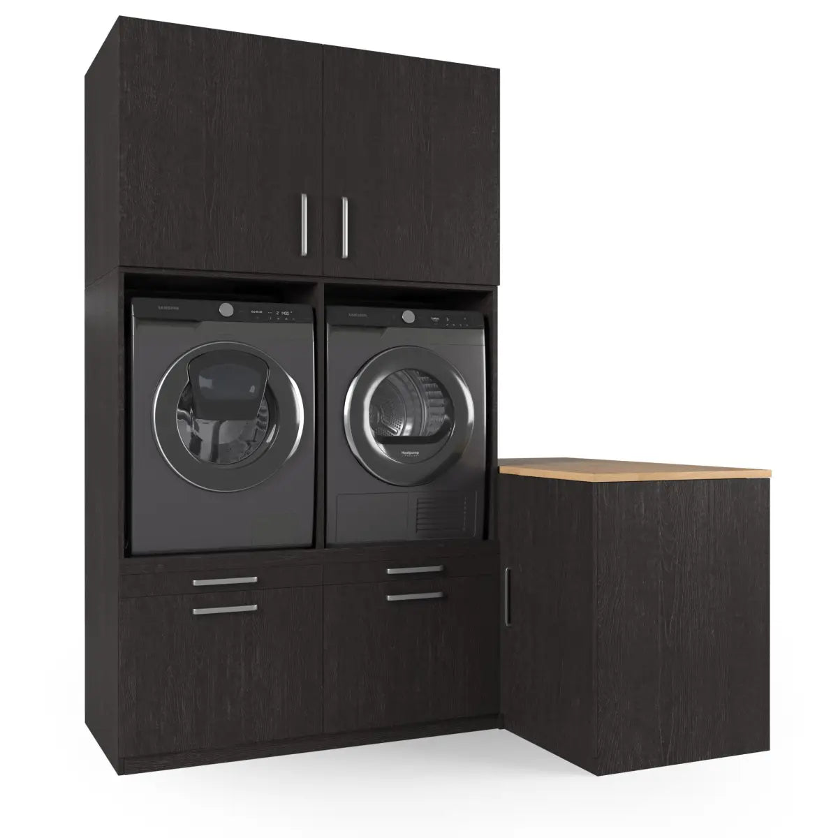 Wasmachine Kast Hong Kong – Ébène Zwart