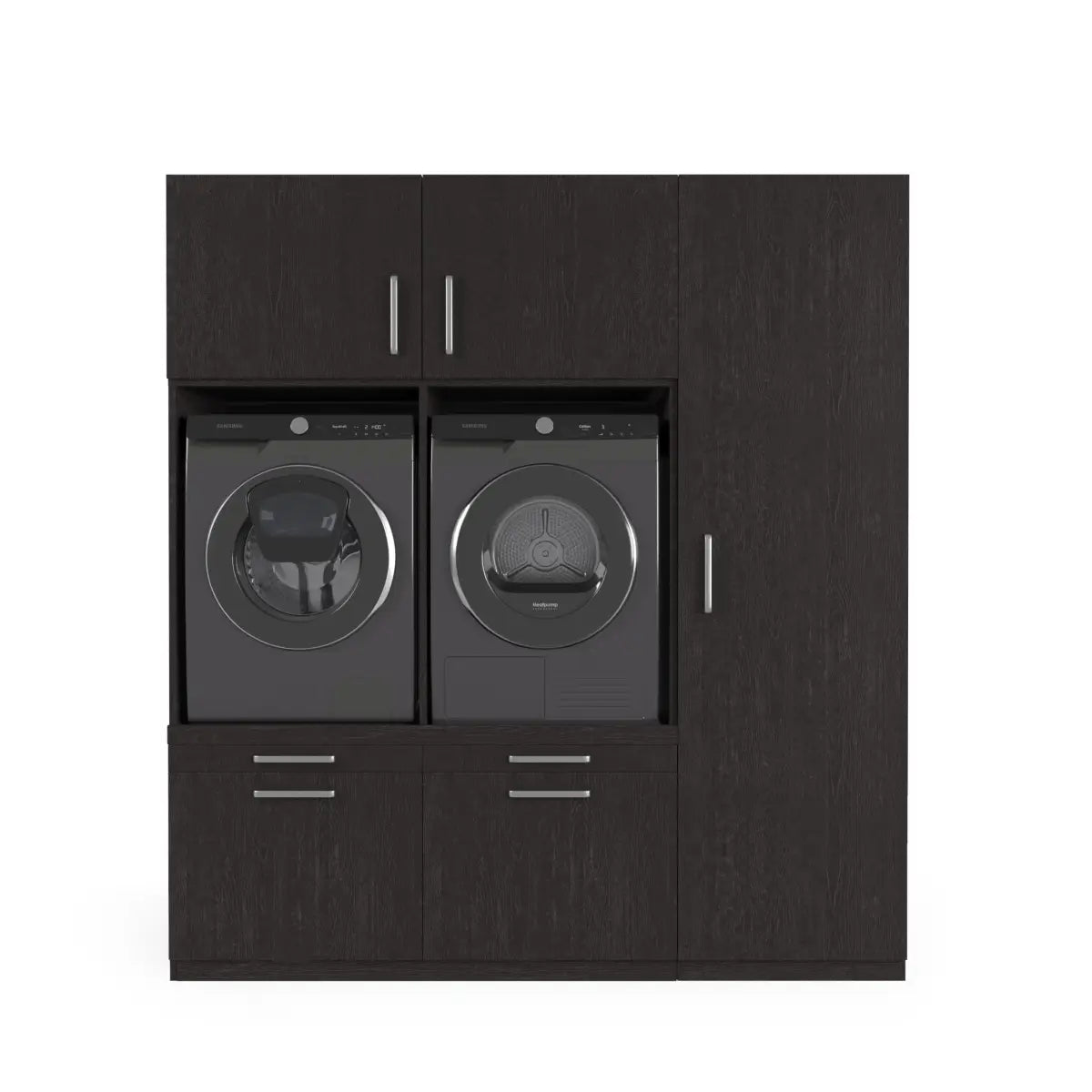 Wasmachine Kast Kyoto – Ébène Zwart