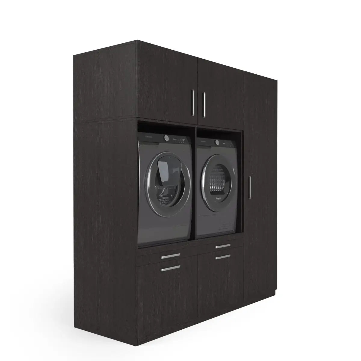 Wasmachine Kast Kyoto – Ébène Zwart