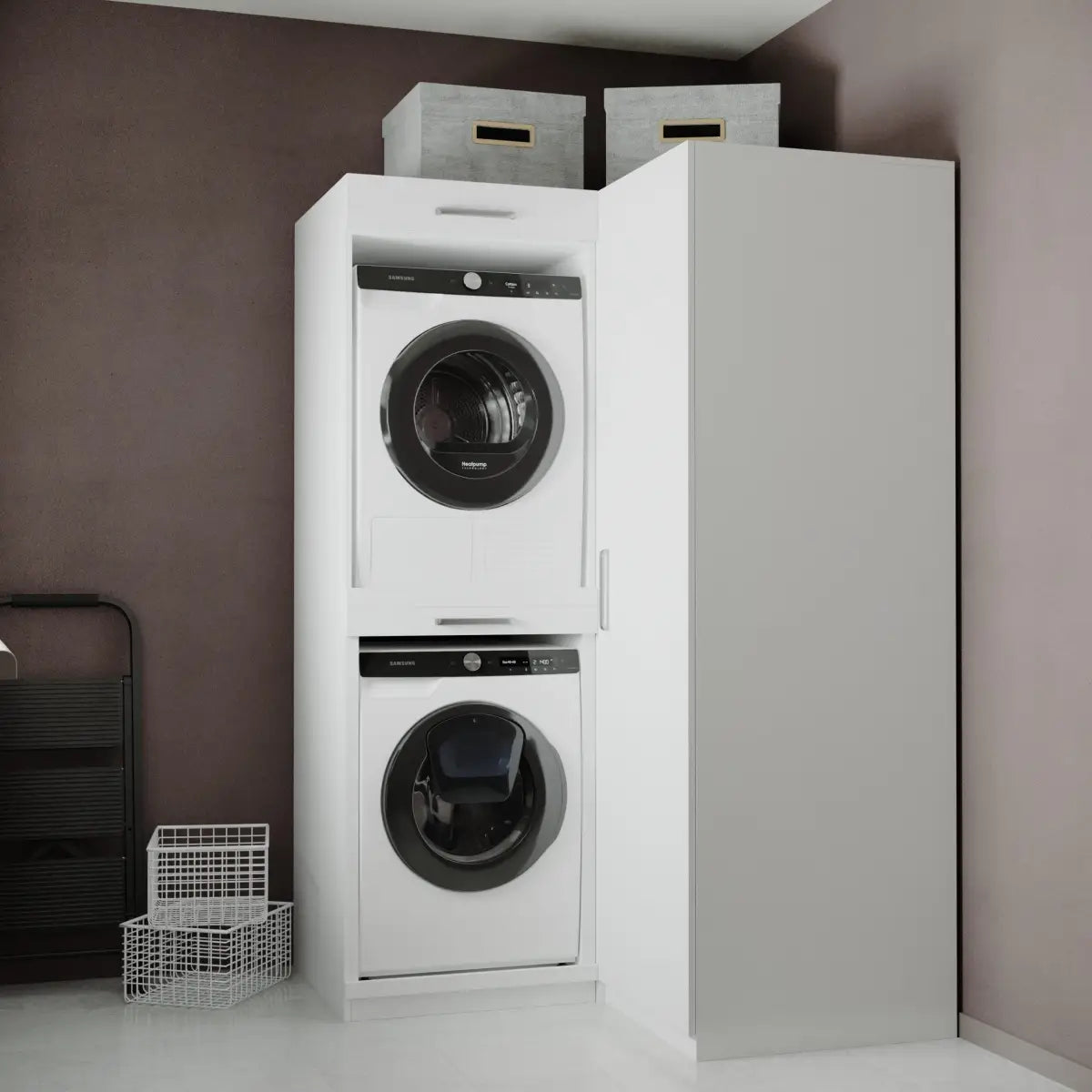 Wasmachine Kast London – Pure Wit