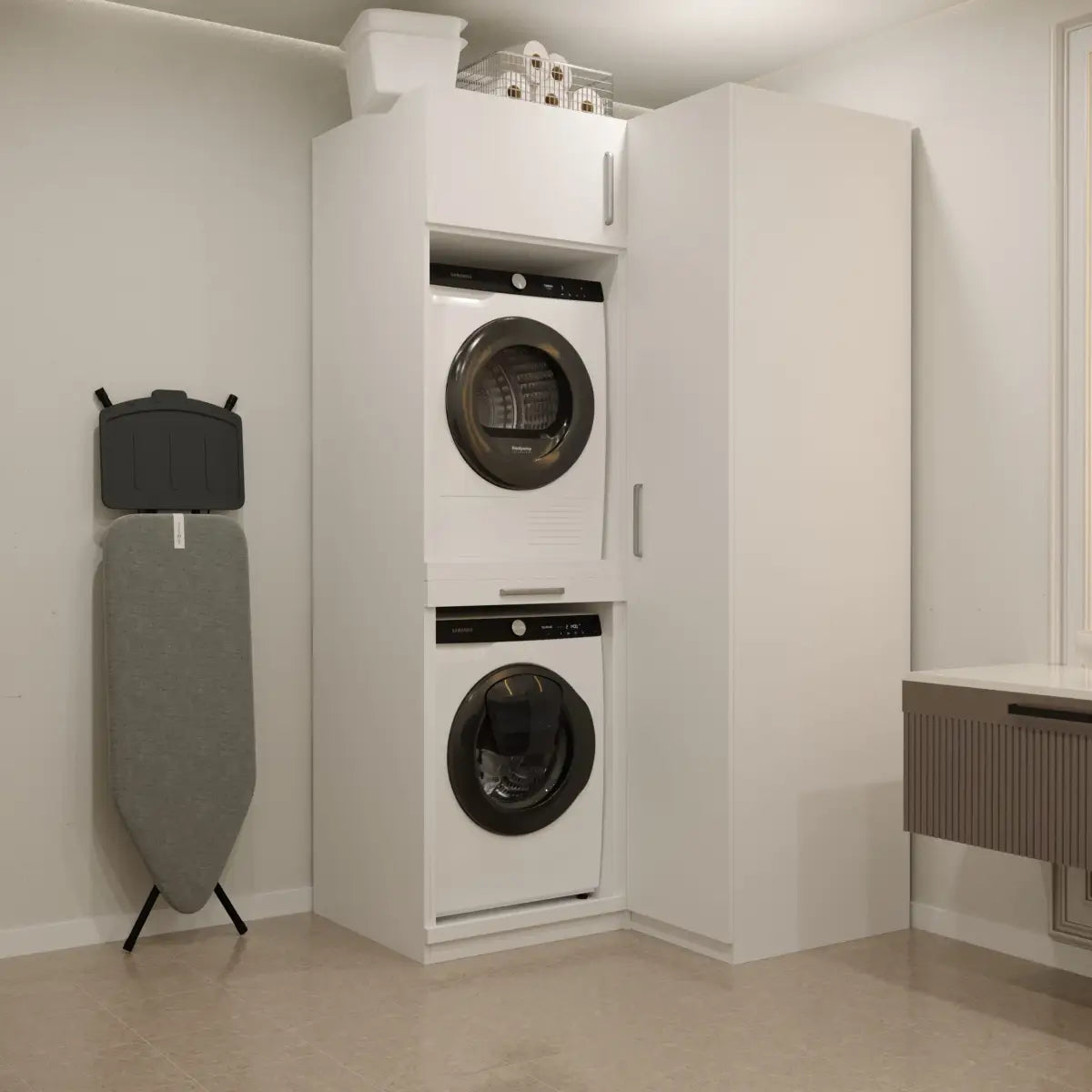 Wasmachine Kast Madrid – Pure Wit