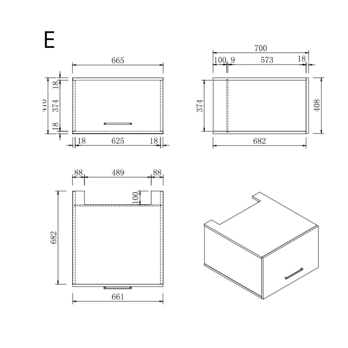 Wasmachine Kast - Module E – Pure Wit