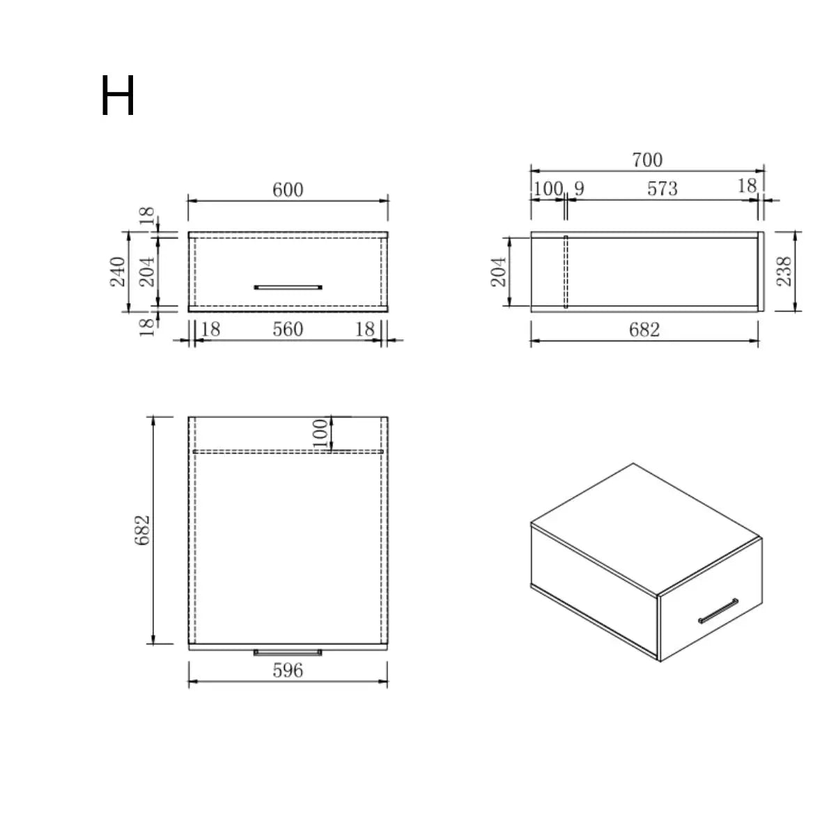 Wasmachine Kast - Module H – Pure Wit