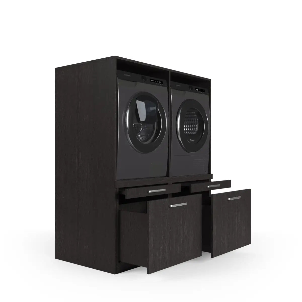 Wasmachine Kast Oslo – Ébène Zwart