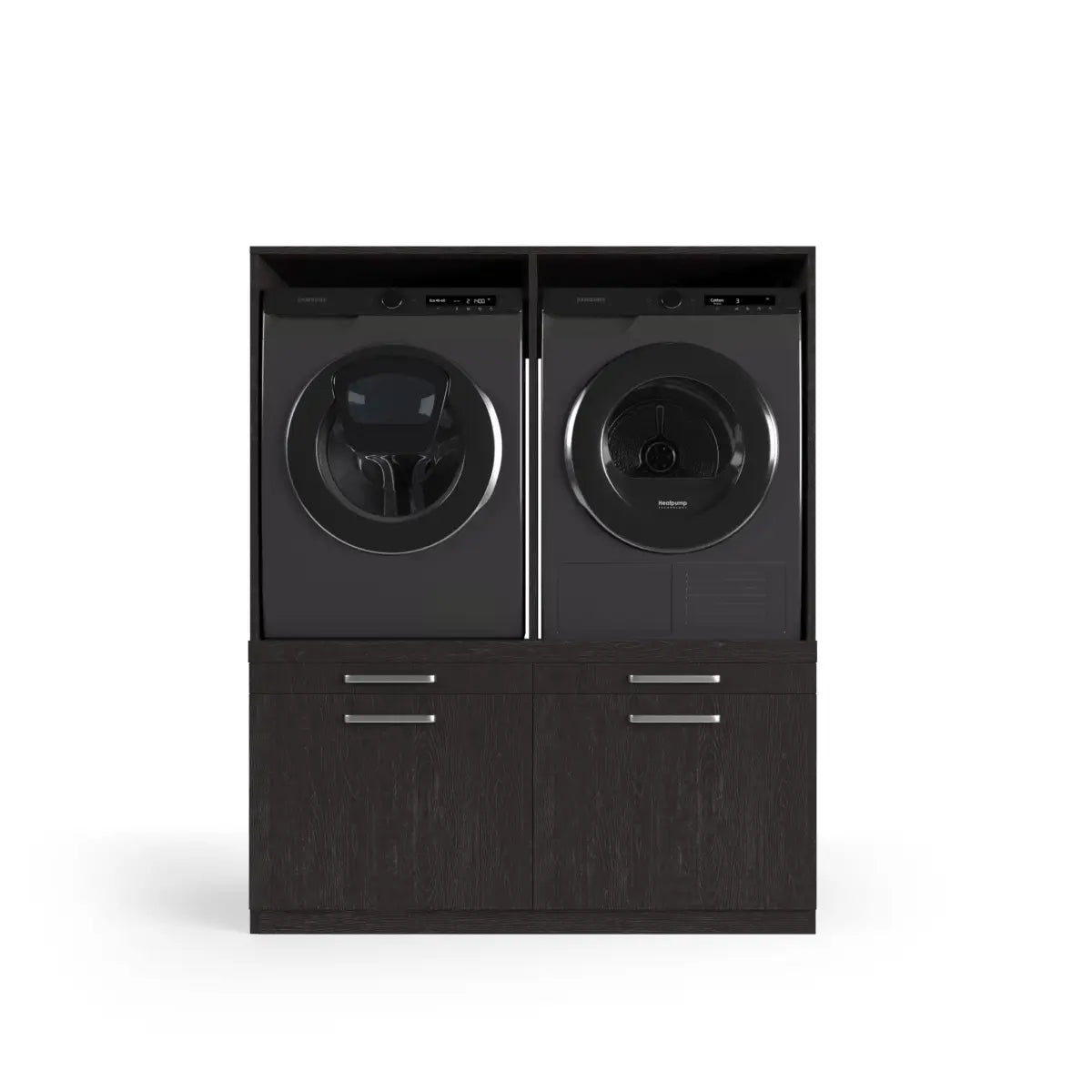 Wasmachine Kast Oslo – Ébène Zwart