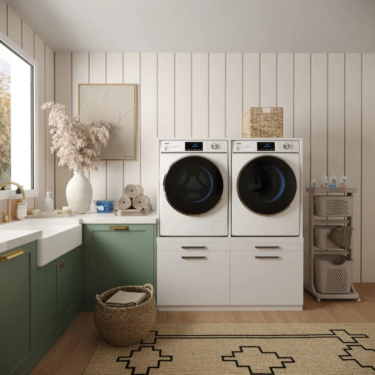 Wasmachine Kast Oslo – Pure Wit