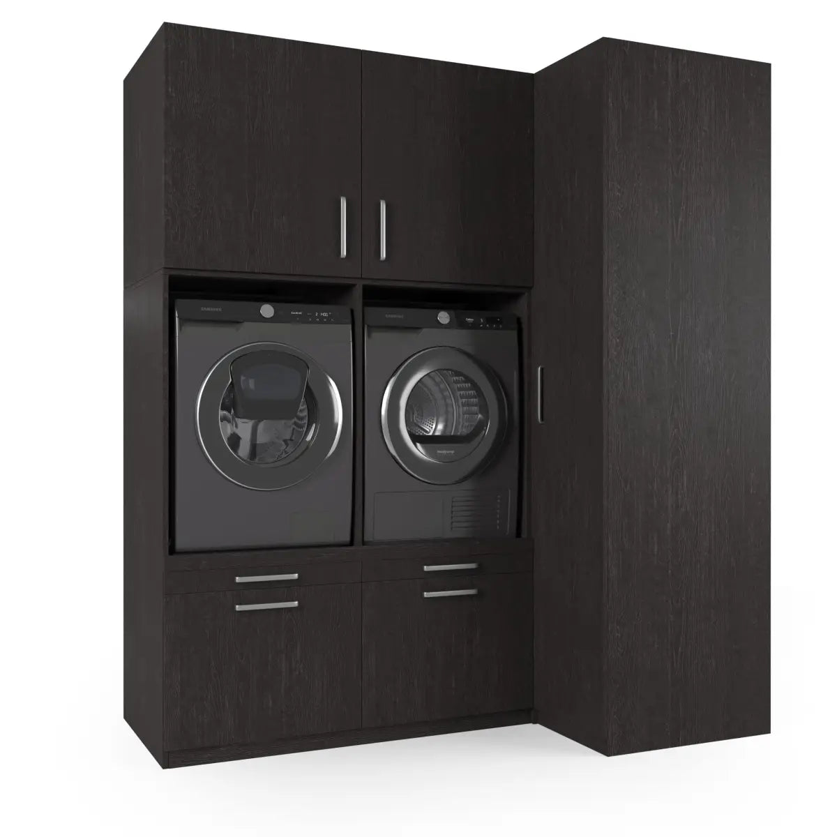 Wasmachine Kast Seoul – Ébène Zwart