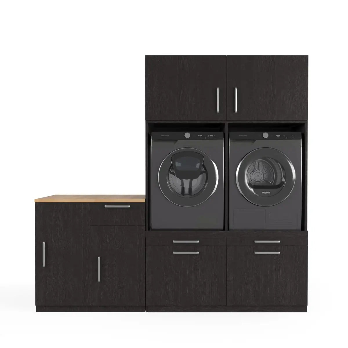 Wasmachine Kast Shanghai – Ébène Zwart
