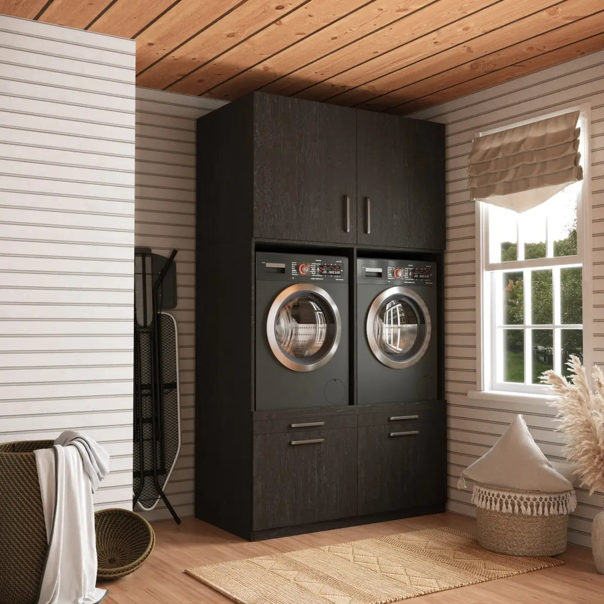 Wasmachine Kast Venice – Ébène Zwart