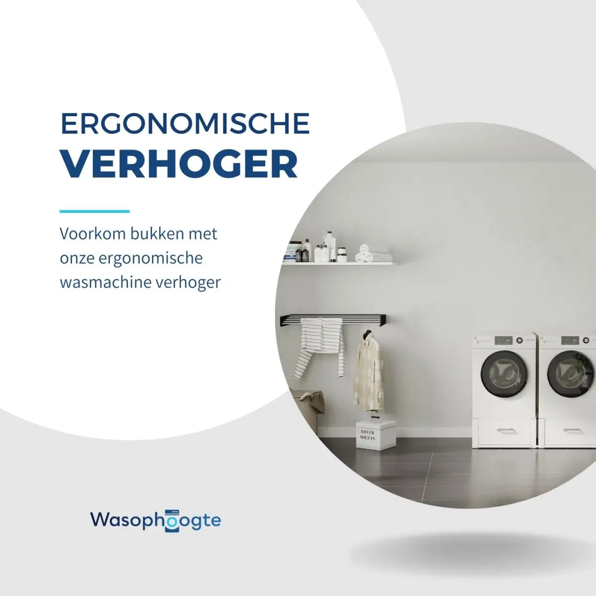 Verhoging wasmachine