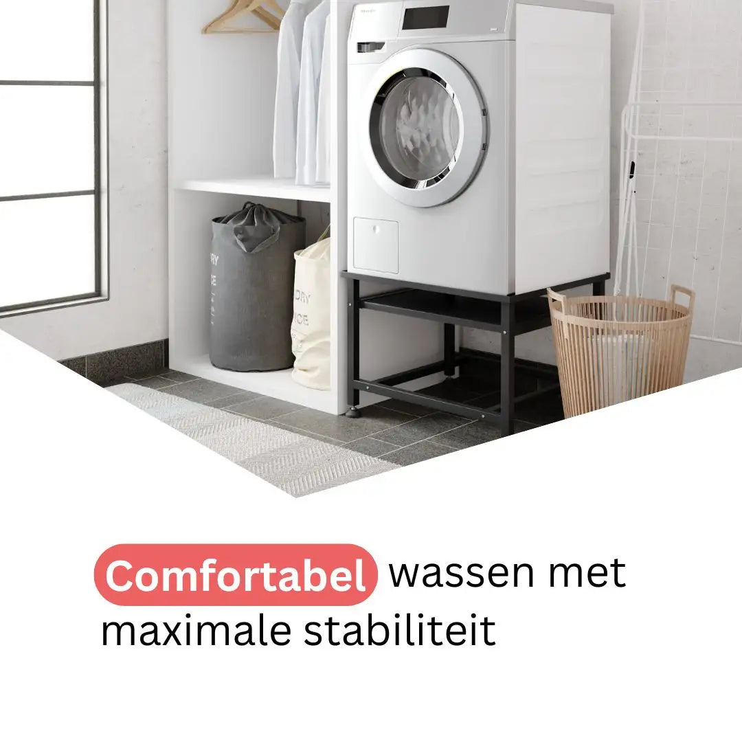 wasmachine verhoger zwart