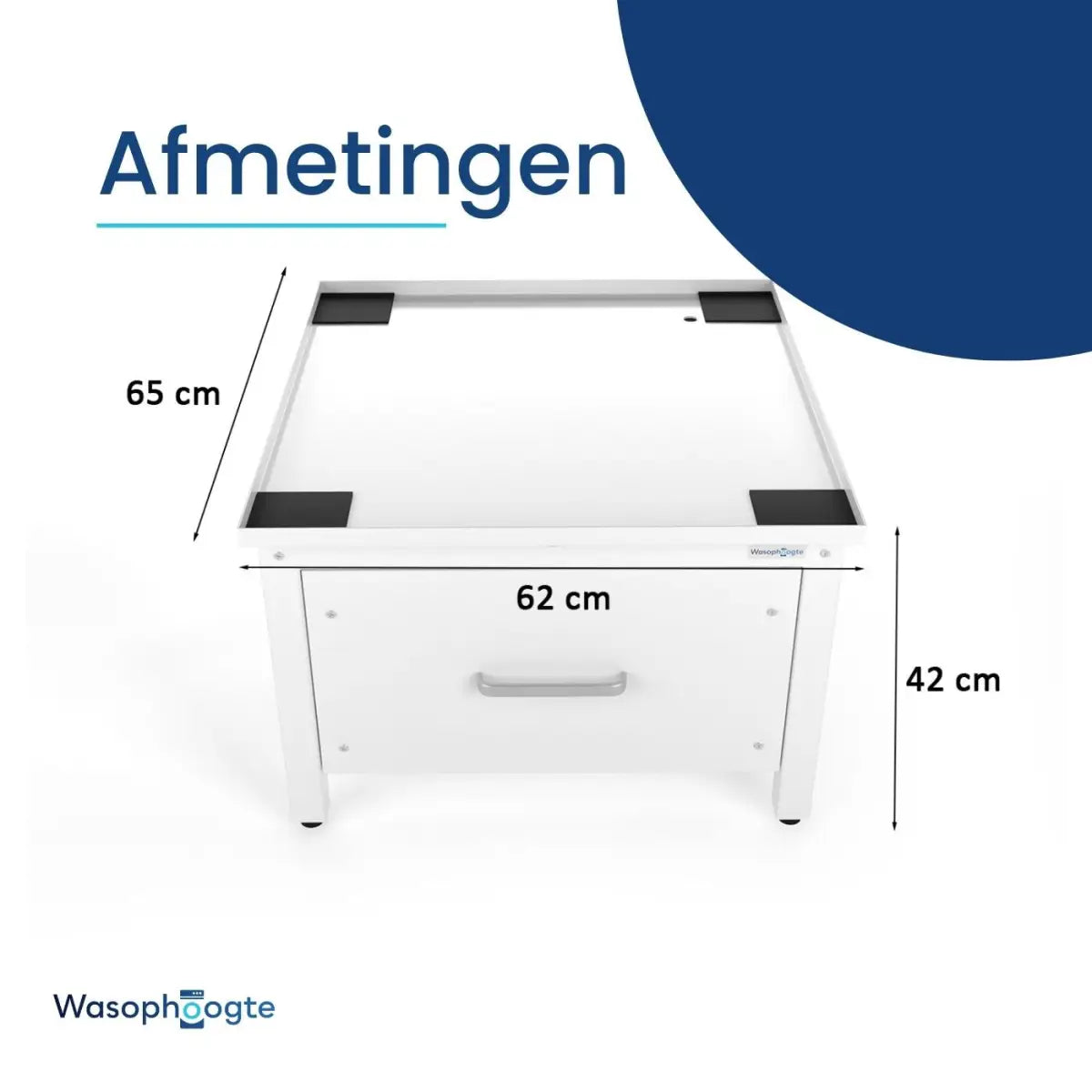 Afmetingen verhoging voor wasmachine