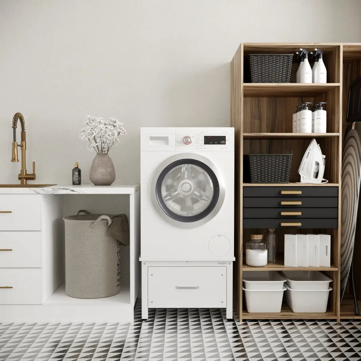 Wasmachine verhoger sfeerbeeld