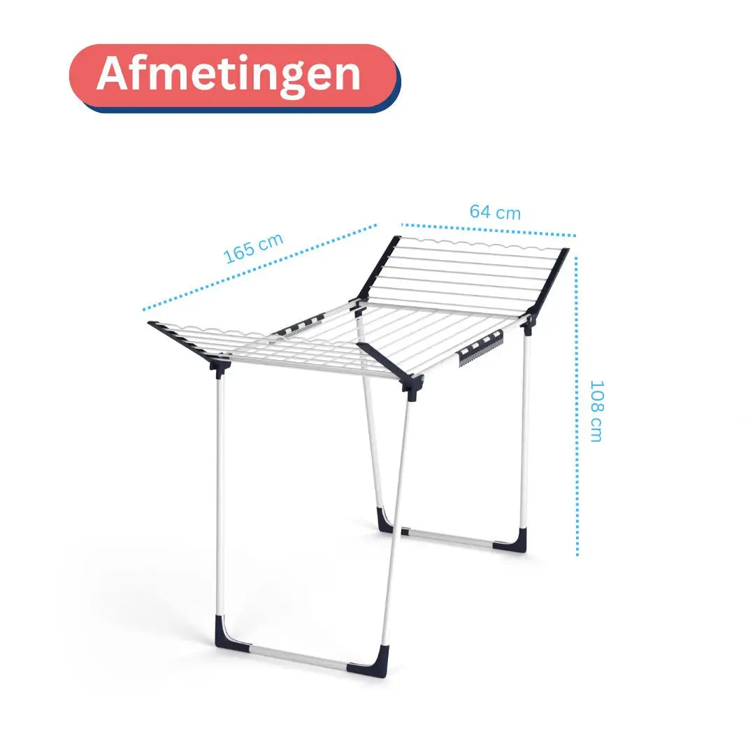 Wasophoogte Droogrek StableDry – Blauw/Wit