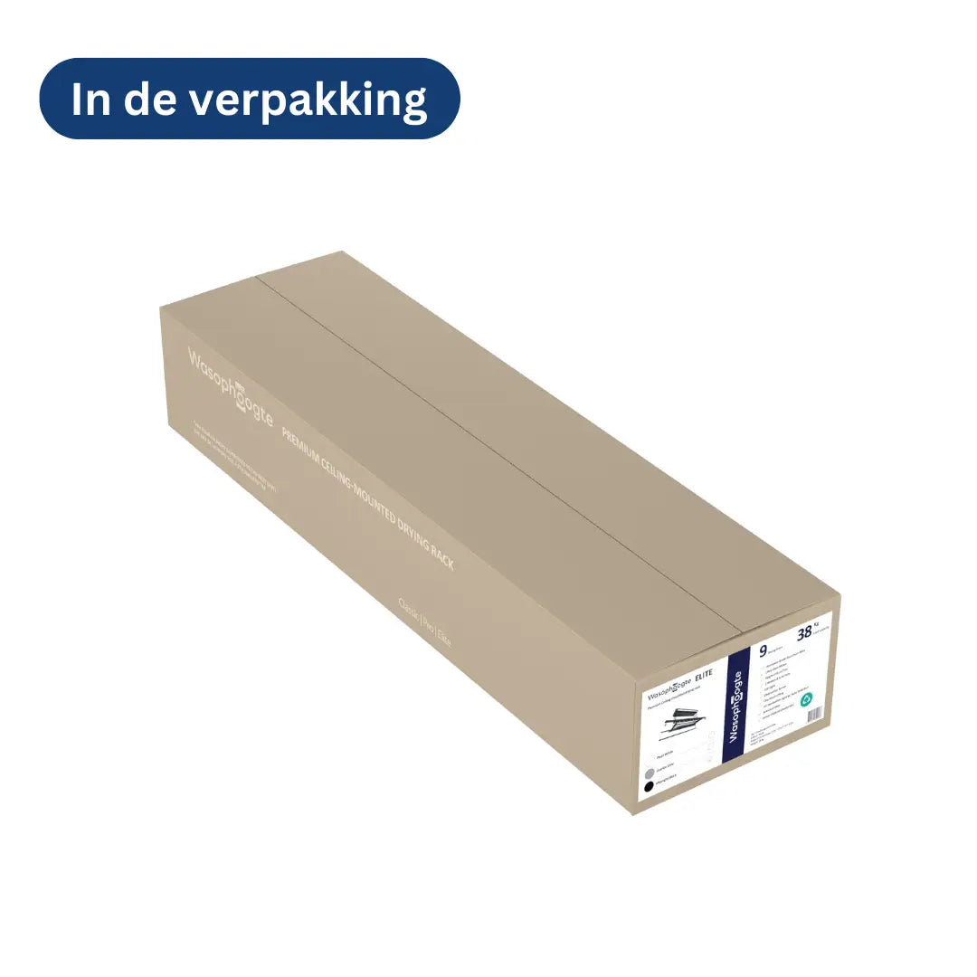 Wasophoogte Plafonddroogrek TopDry Elite - Zwart