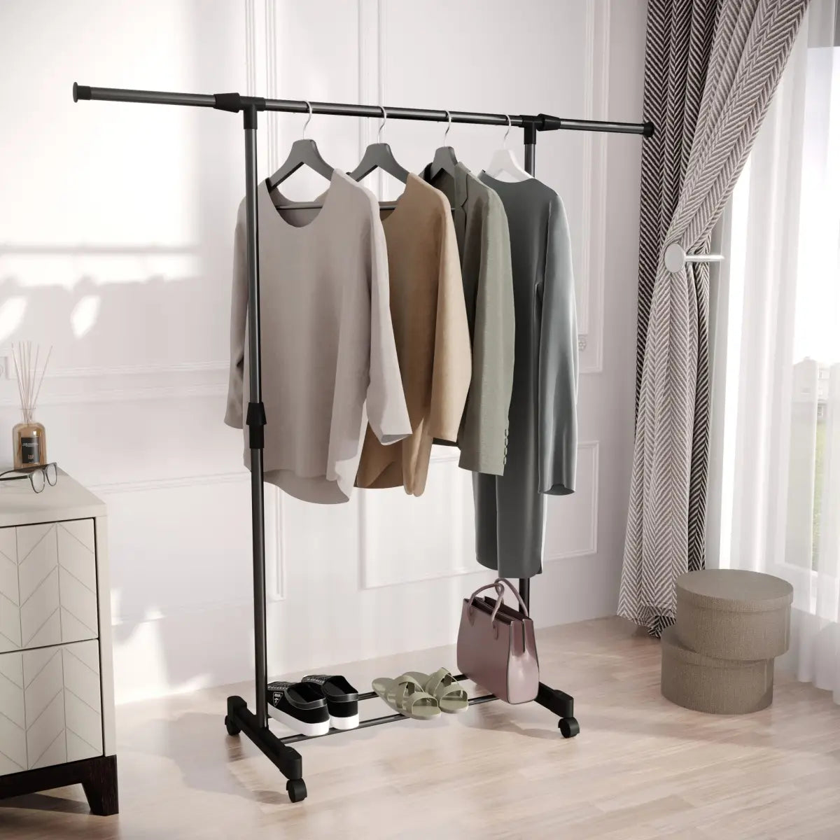 Wasophoogte® Droogrek op wielen Uno