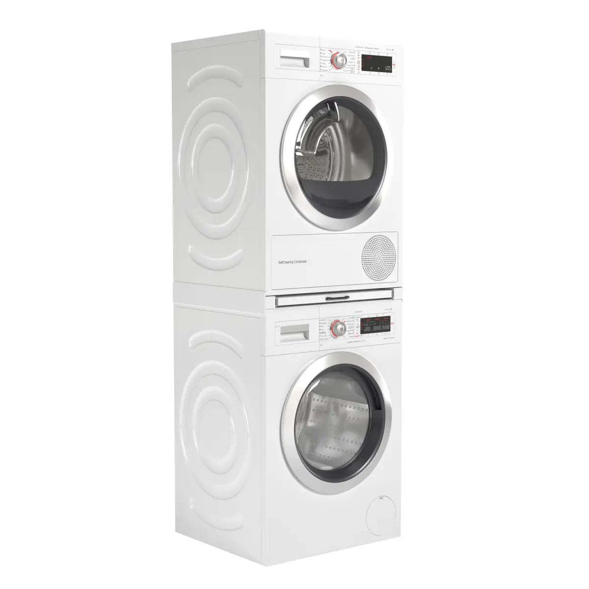 Wasophoogte® Tussenstuk Wasmachine Droger met uitschuifbaar plateau