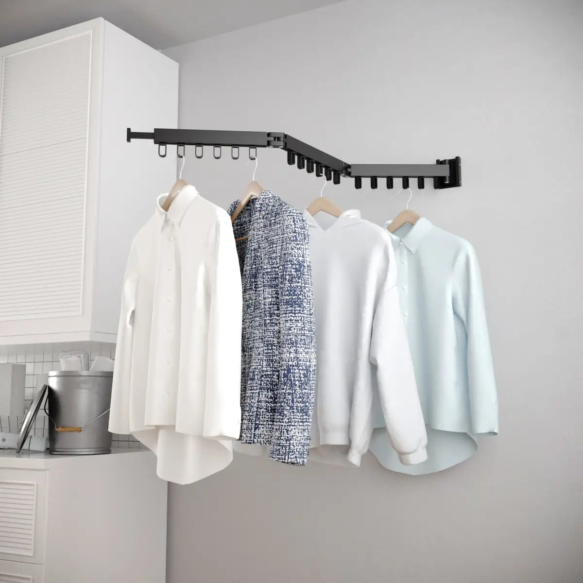 Wasophoogte® Wanddroogrek Pivot 3R - Zwart