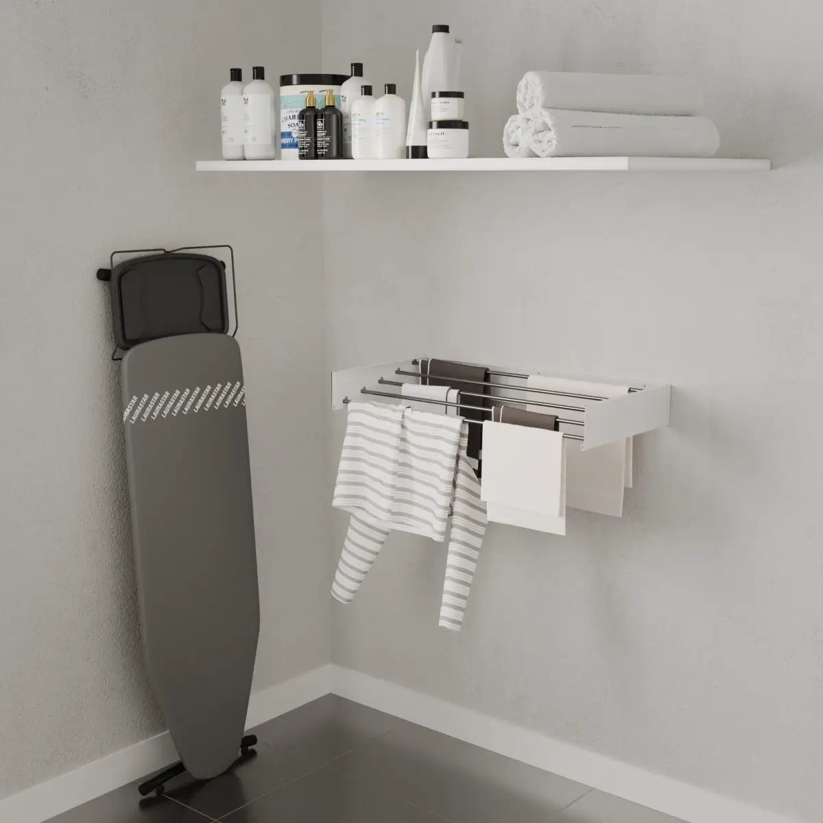 Wasophoogte® Wanddroogrek – WallDry 80 cm – Wit