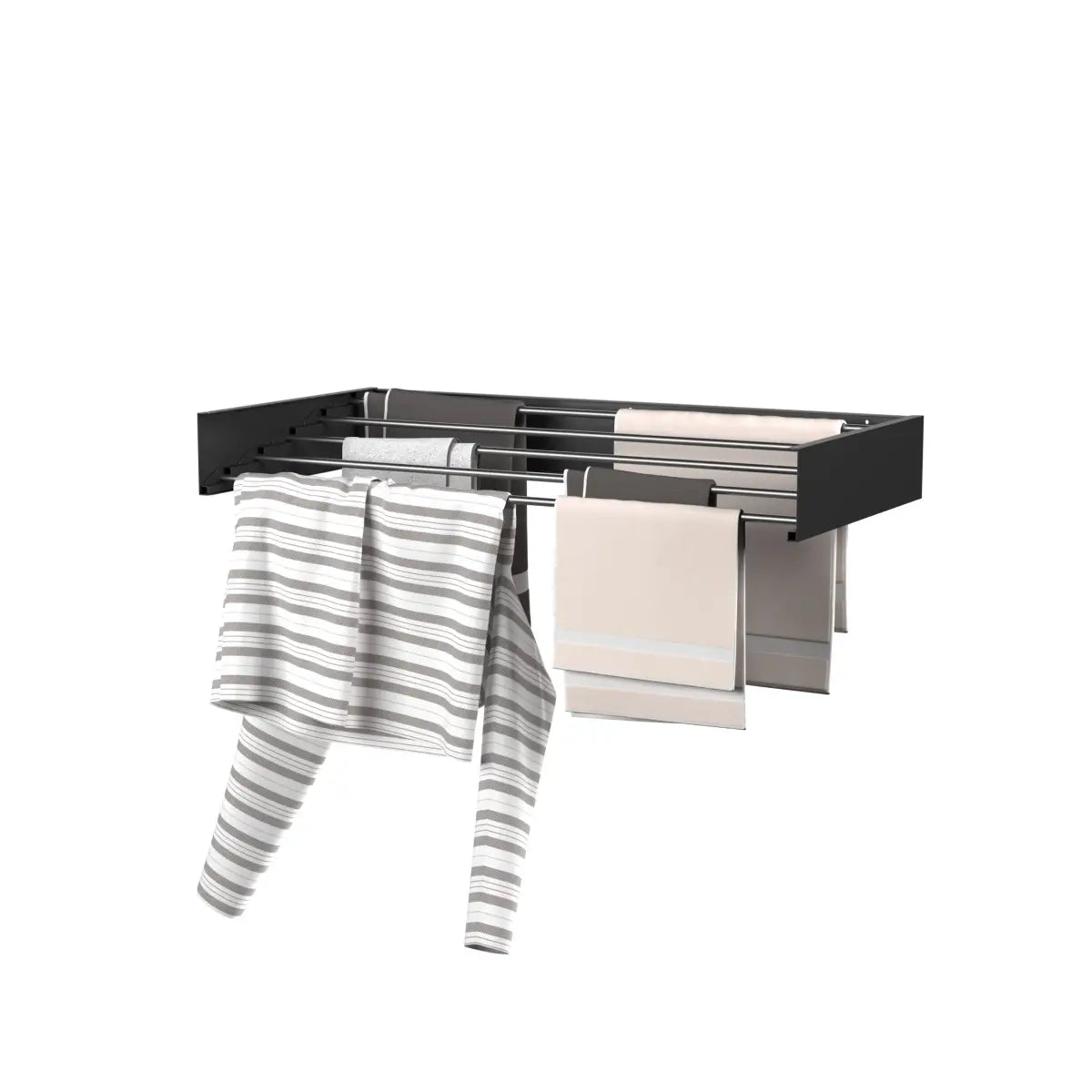 Wasophoogte® Wanddroogrek – WallDry 80 cm – Zwart