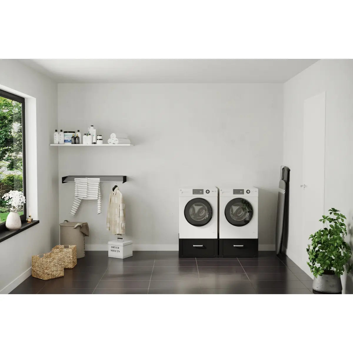 Wasmachine verhoger zwart
