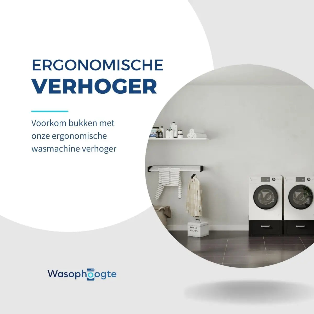 Verhoging voor de wasmachine