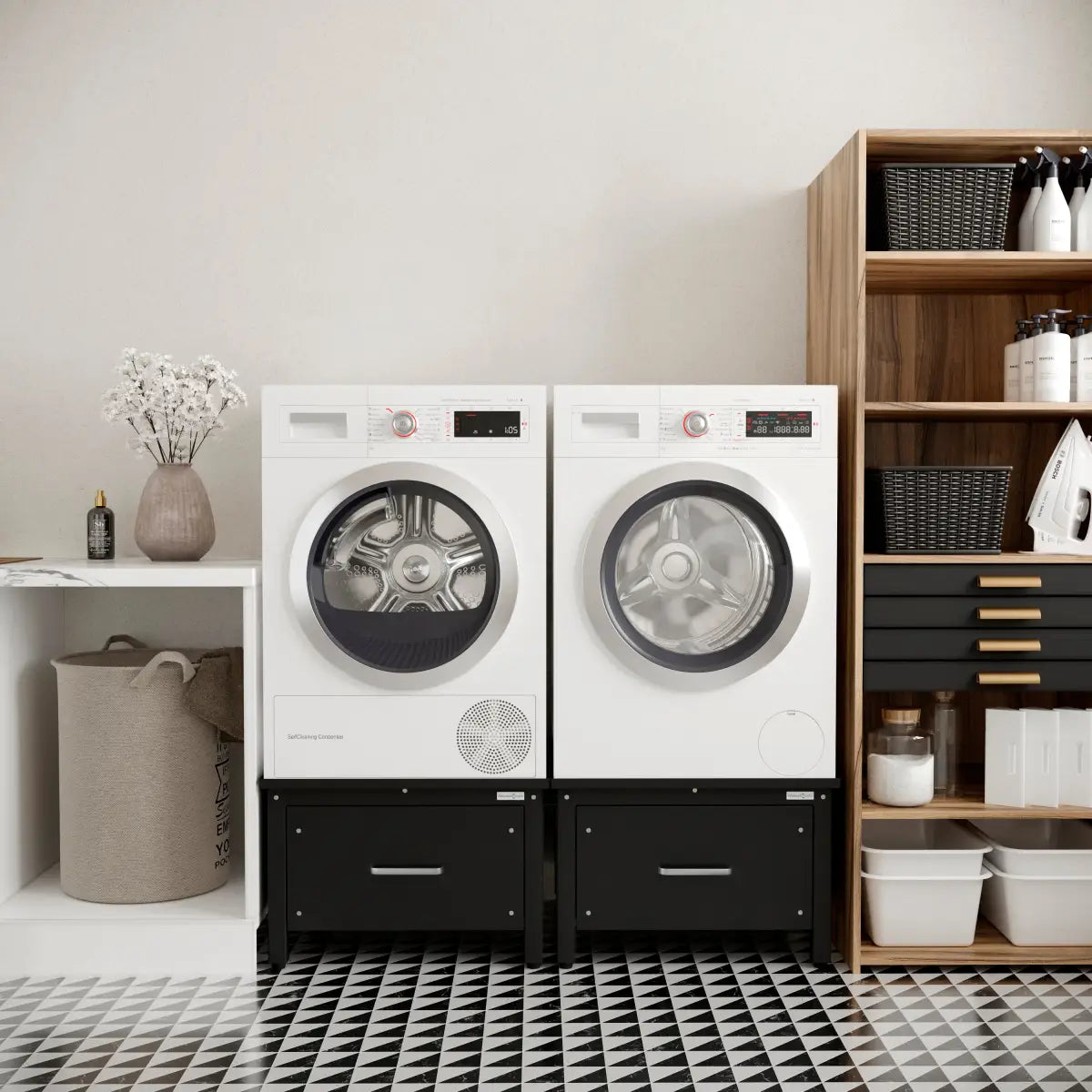 Verhoging voor de wasmachine