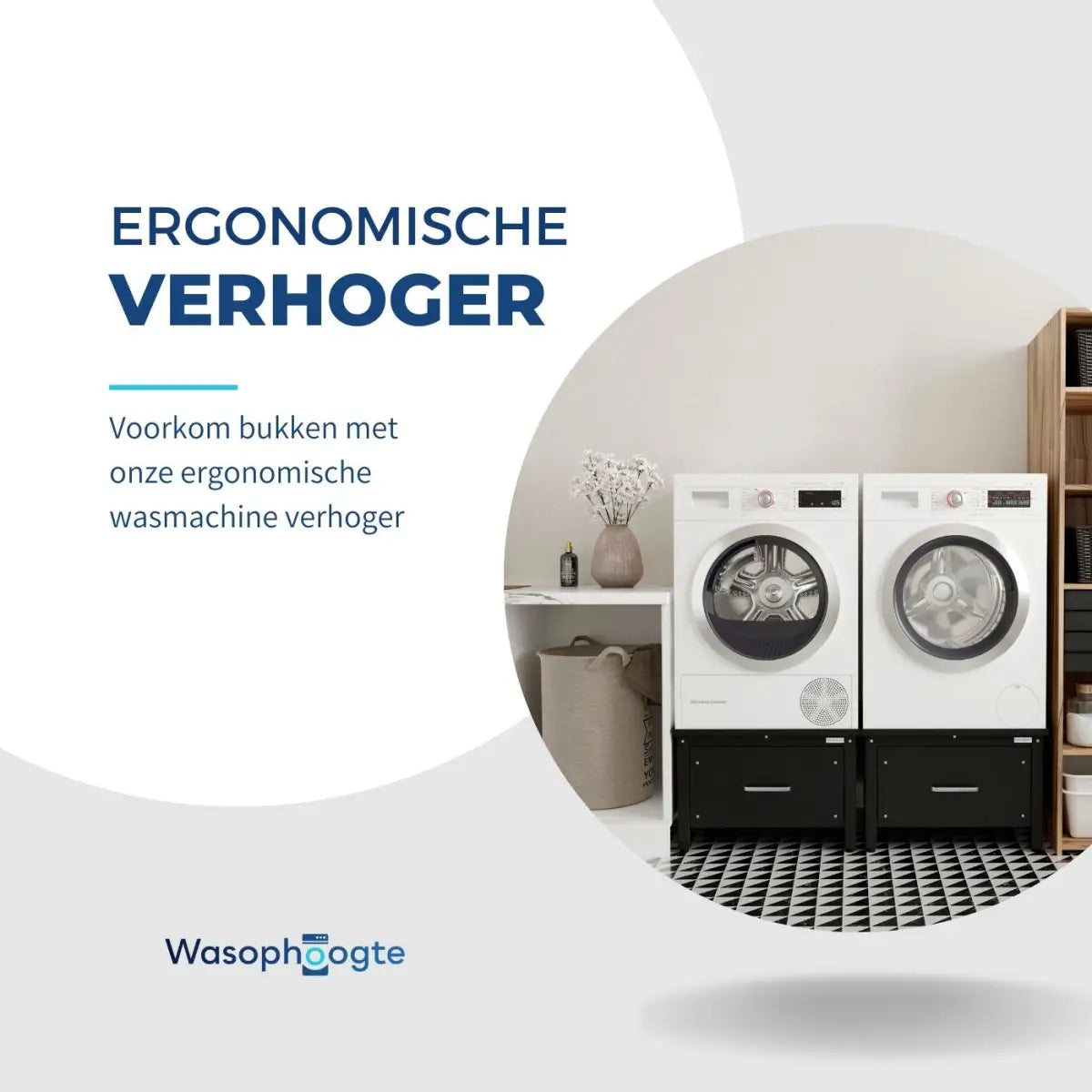 Sterke wasmachine verhoger