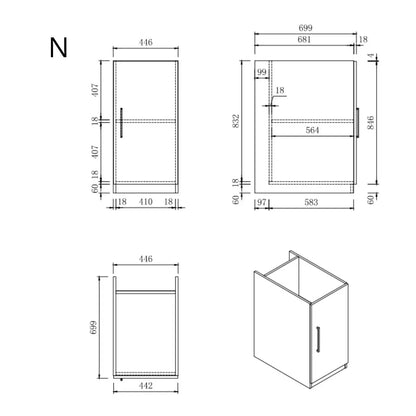 Keukenkast - Module N – Pure Wit