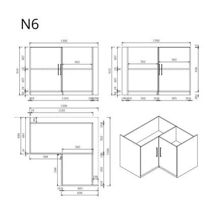Keukenkast - Module N6 – Pure Wit