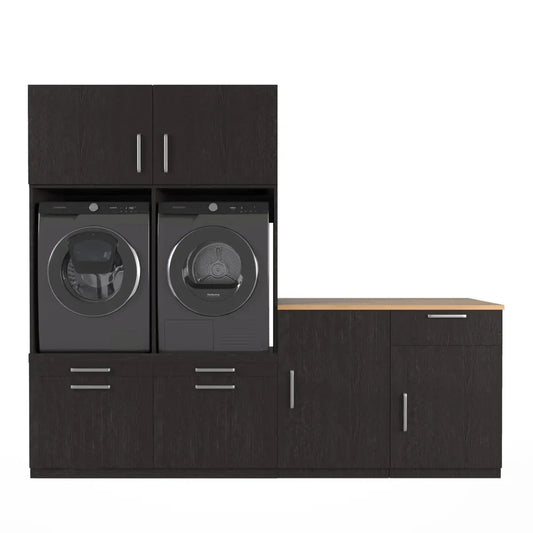 Wasmachine Kast Chicago – Ébène Zwart