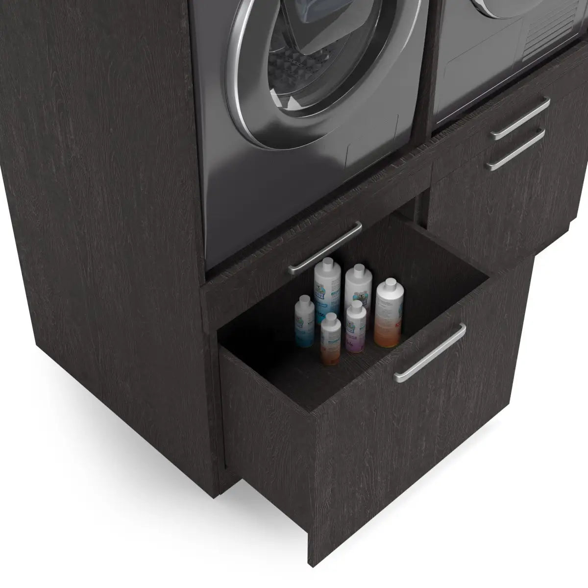 Wasmachine Kast Chicago – Ébène Zwart