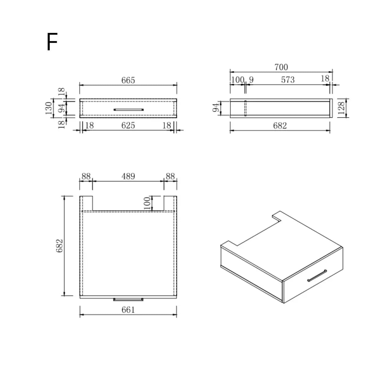 Wasmachine Kast - Module F – Pure Wit