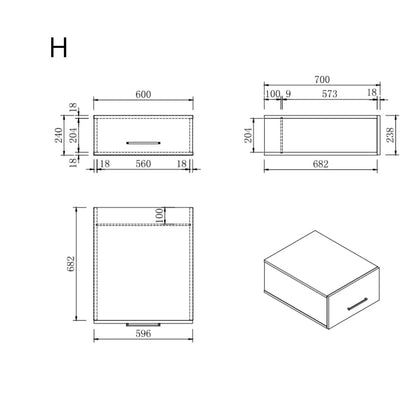Wasmachine Kast - Module H – Pure Wit