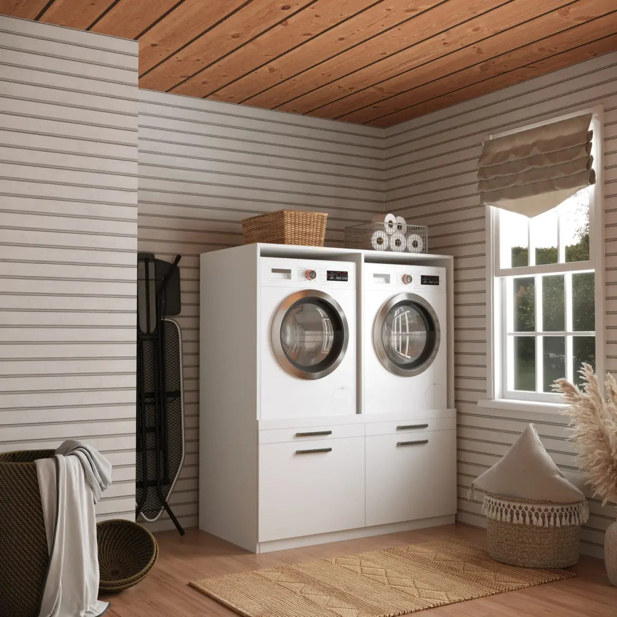 Wasmachine Kast Oslo – Pure Wit