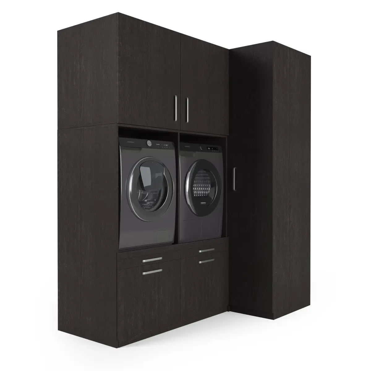 Wasmachine Kast Seoul – Ébène Zwart