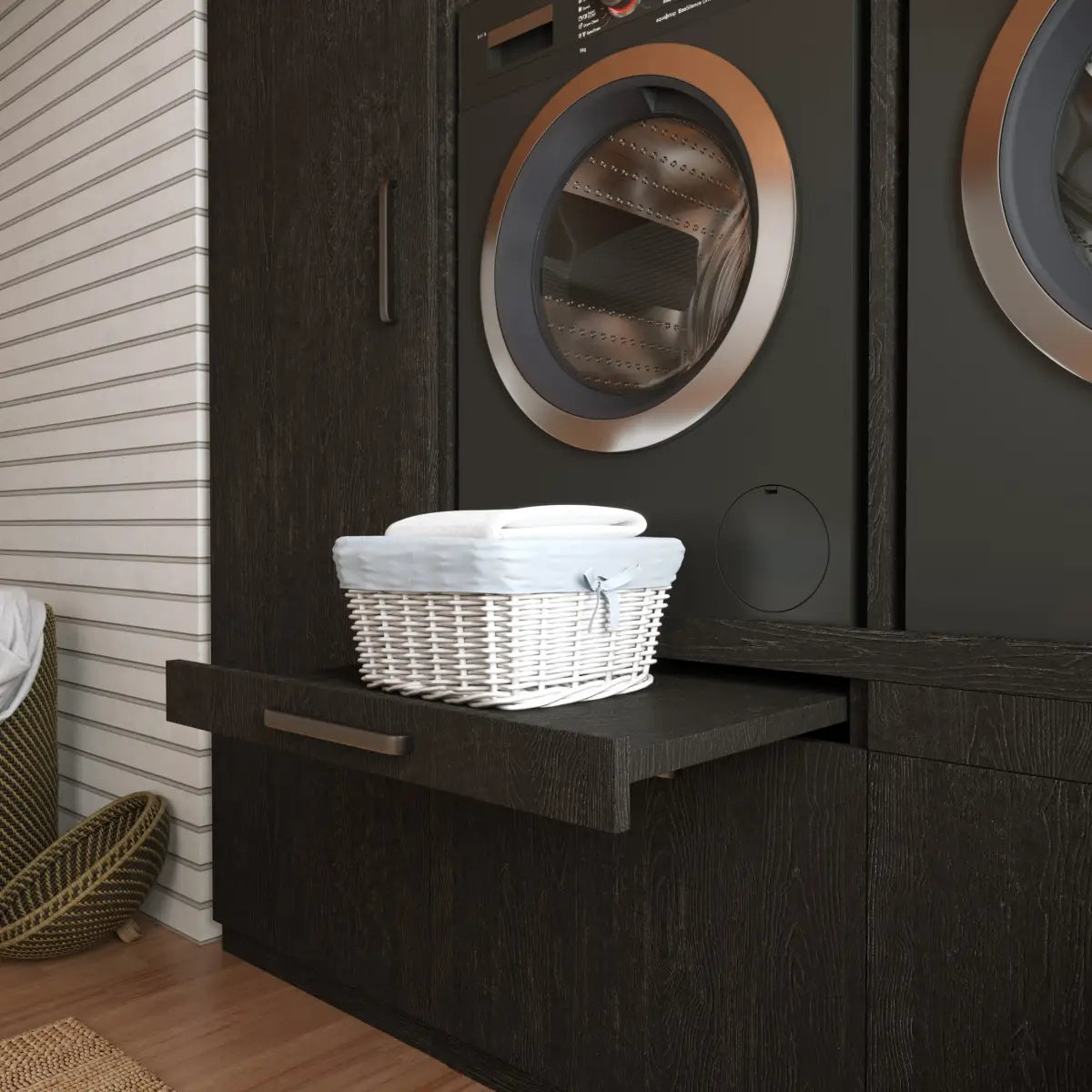 Wasmachine Kast Stockholm – Ébène Zwart