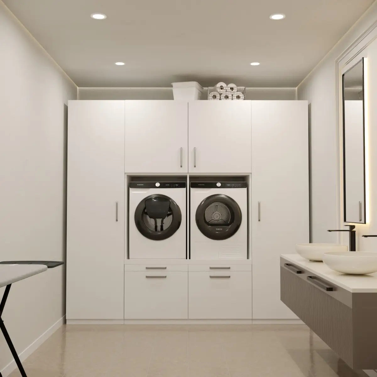 Wasmachine Kast Vienna – Pure Wit