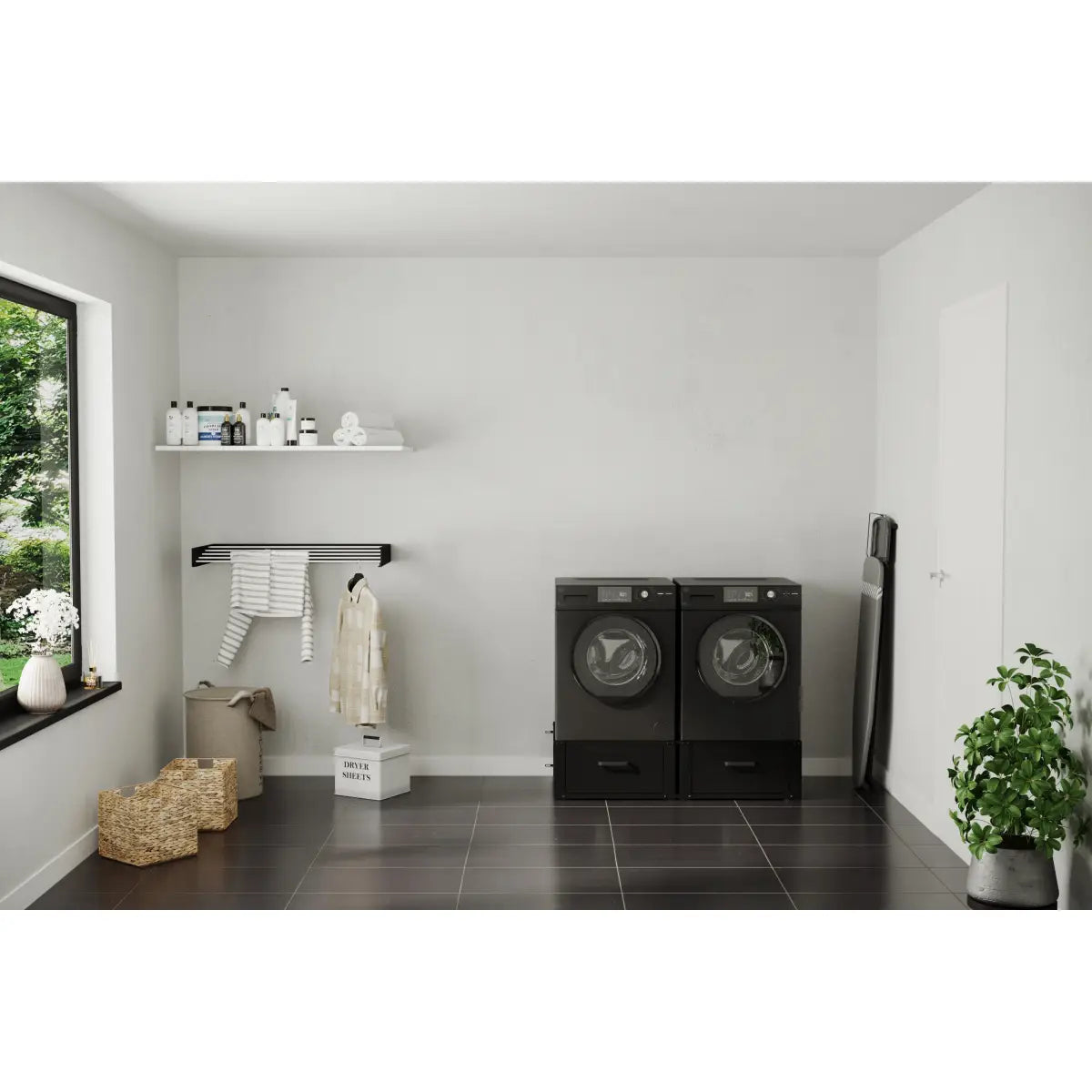 Verhoger wasmachine zwart