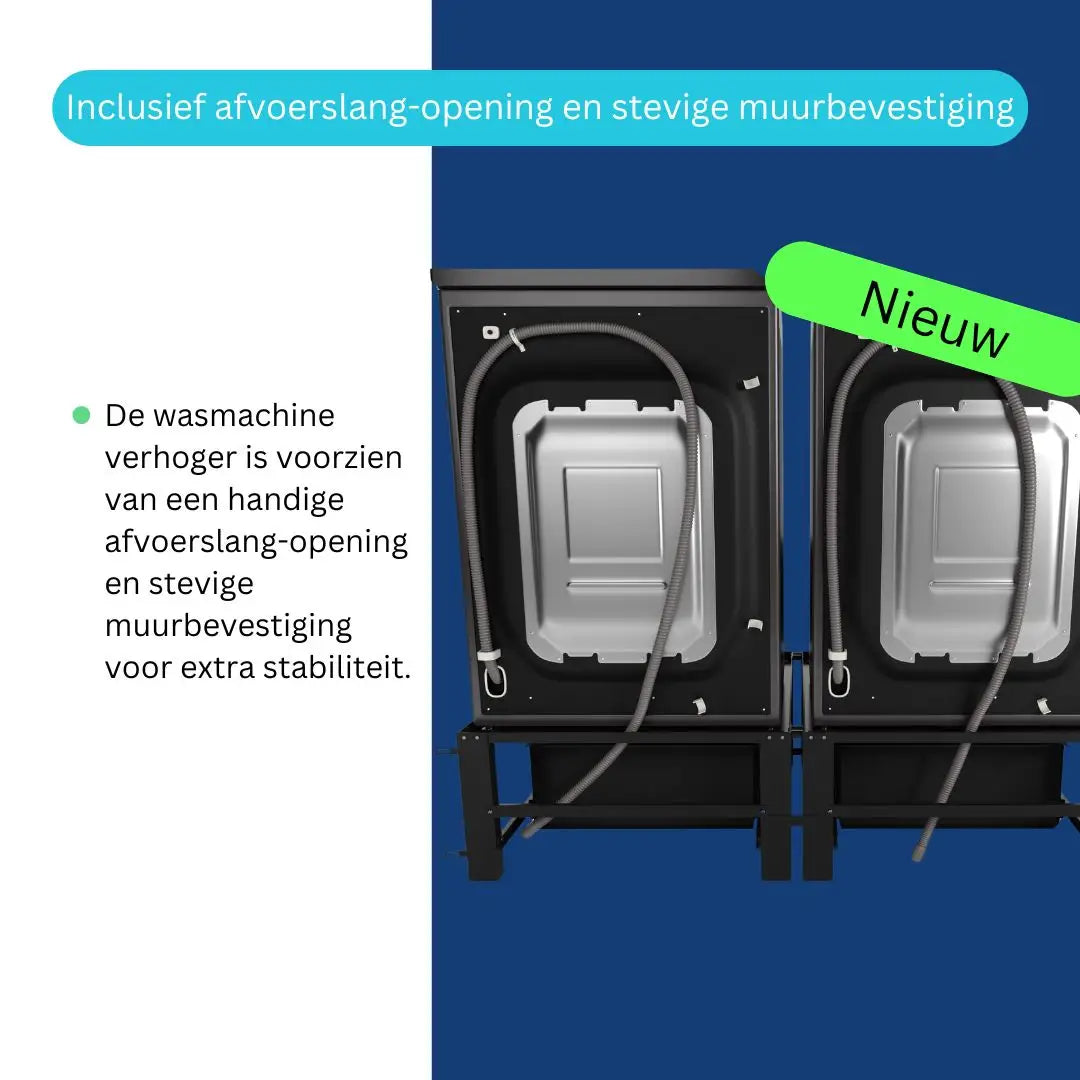 Wasmachine verhoger zwart