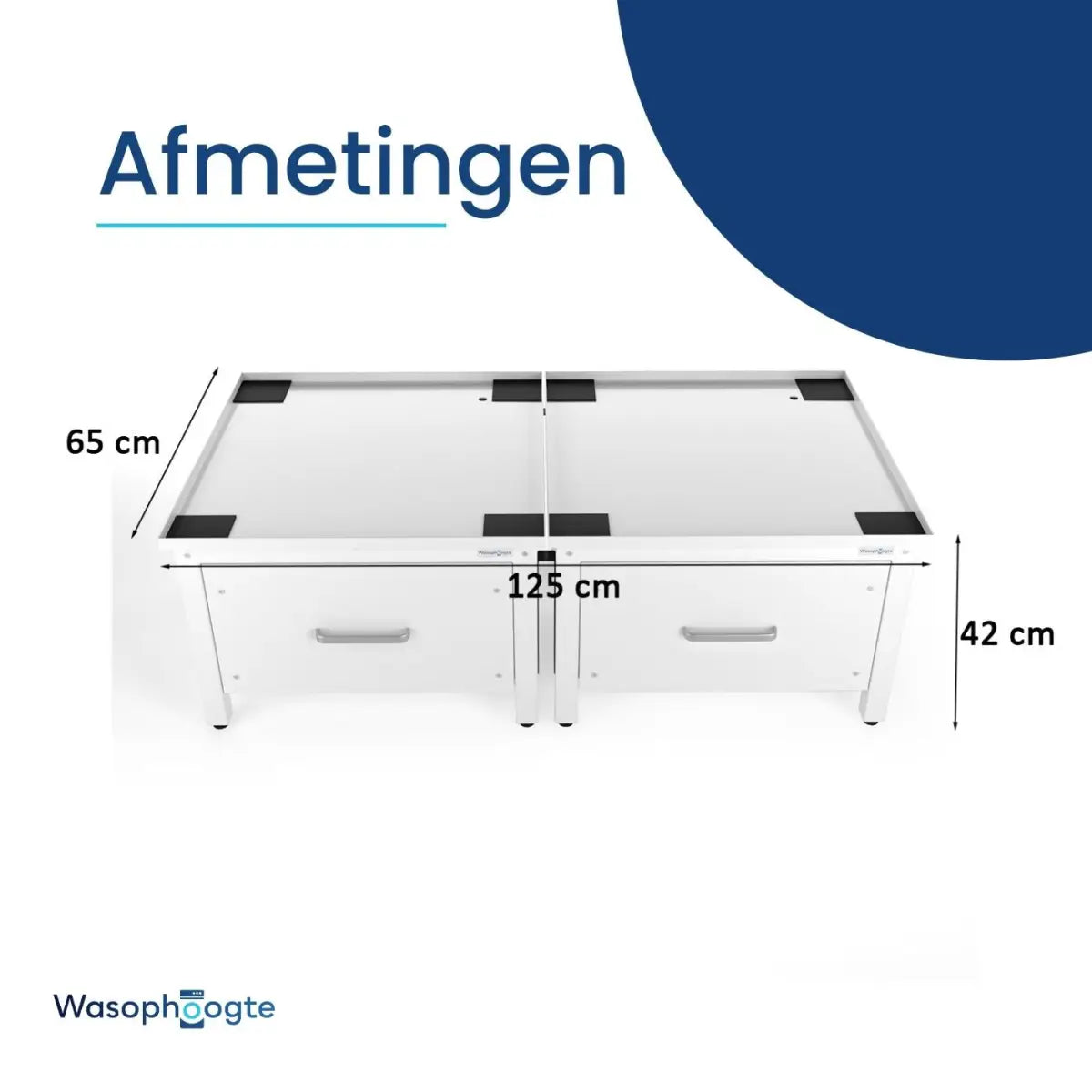 Afmetingen wasmachine verhoger