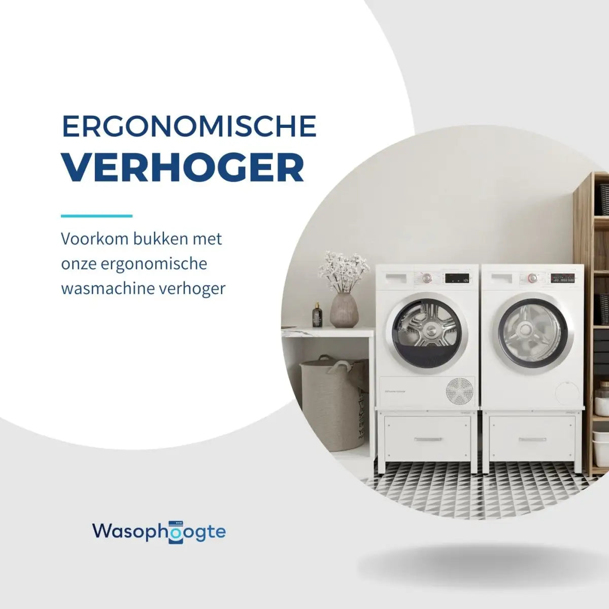 Verhoging wasmachine
