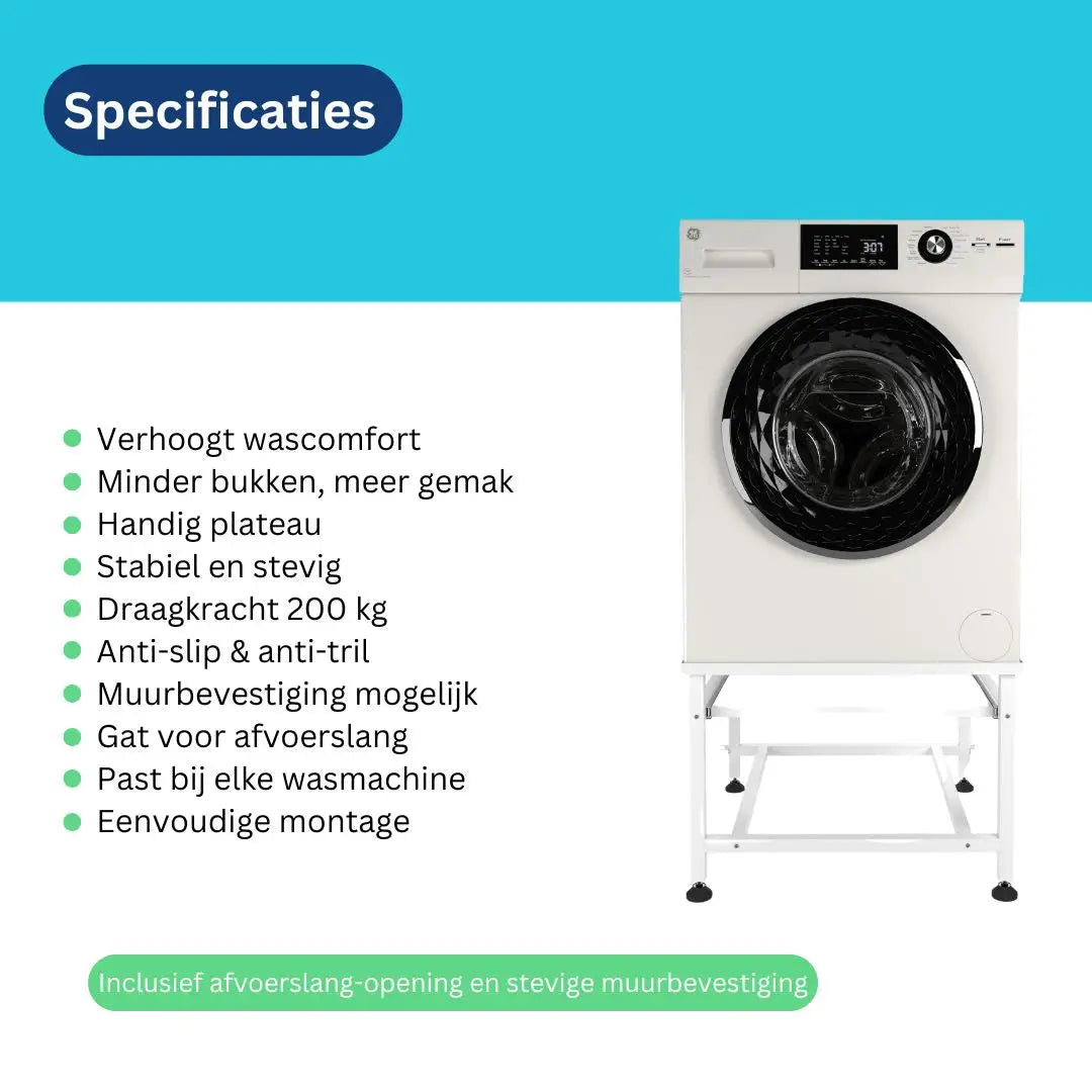 Wasmachine verhoger wit