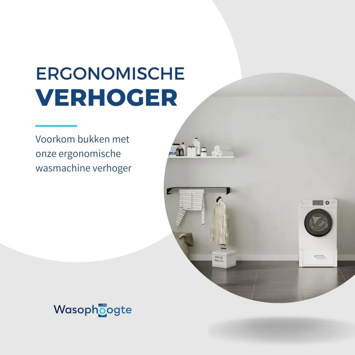 Ergonomische wasmachine verhoger