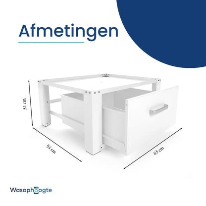 Wasmachine verhoger met lade