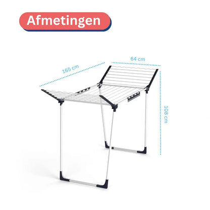 Wasophoogte Droogrek StableDry – Blauw/Wit